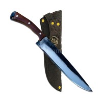 Faca Esportiva Full Tang Aço Carbono Cabo Madeira